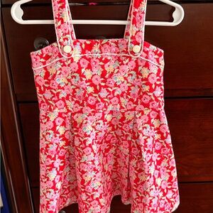 Floral Red Kids Top